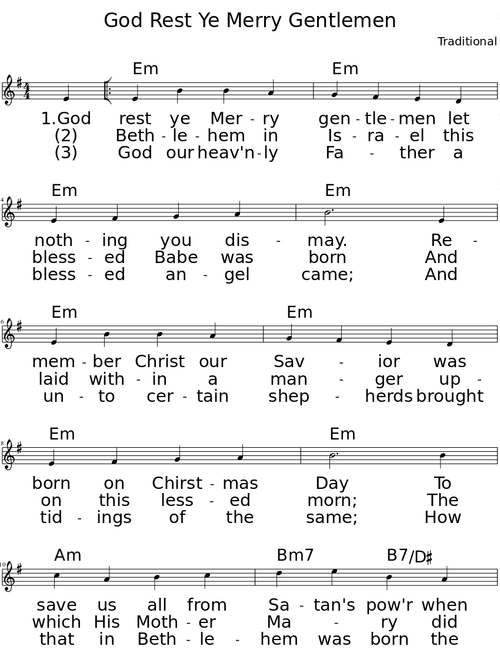 God Rest Ye Merry Gentlemen