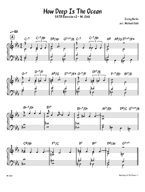 How Deep Is The Ocean-SATB