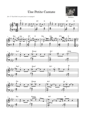 Free Barbara sheet music | Download PDF or print on Free Barbara sheet music | Download PDF or print on