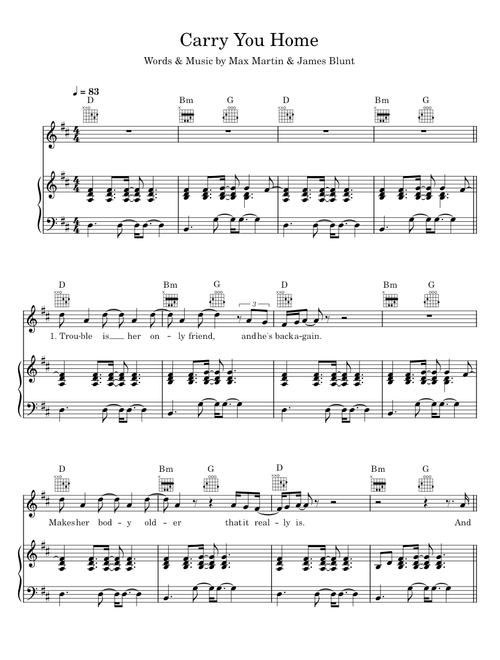 Carry You Home - Max Martin