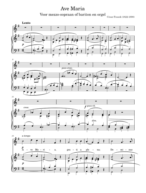 Ave Maria by Cesar Franck