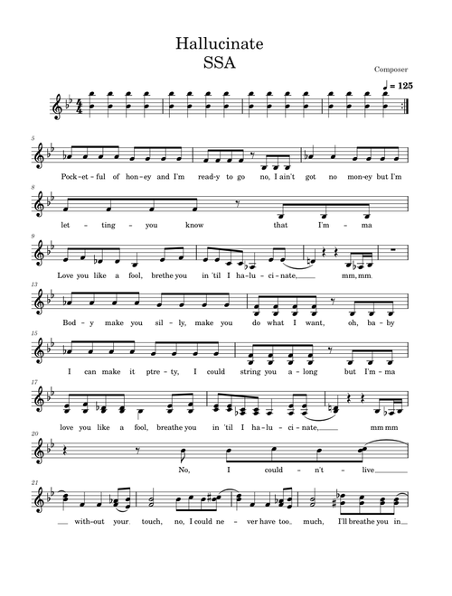 Hallucinate – Dua Lipa Hallucinate SSA Finished