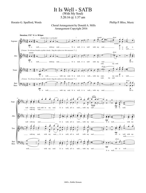 It Is Well_SATB