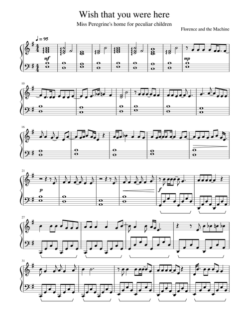 Wish that you were here (in e minor)