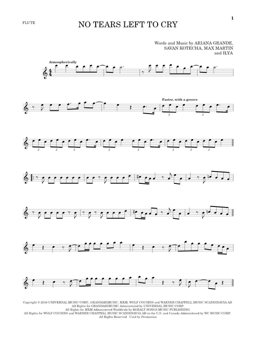 No Tears Left To Cry - Ariana Grande (Flute Solo)