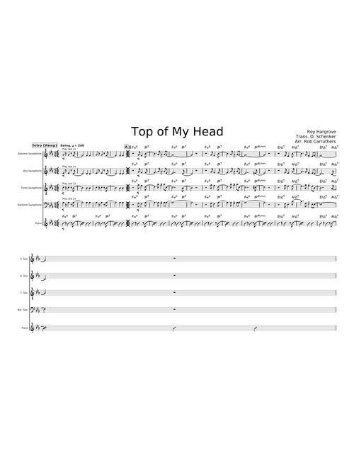 From the Top of My Head – Roy Hargrove