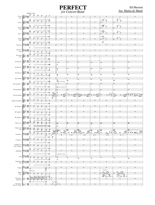 PERFECT Ed Sheeran for Concert Band
