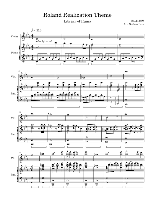 Roland Realization Theme - Library of Ruina