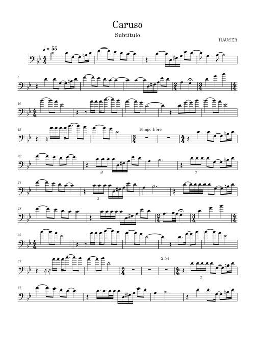 Caruso – Lucio Dalla Caruso – HAUSER
