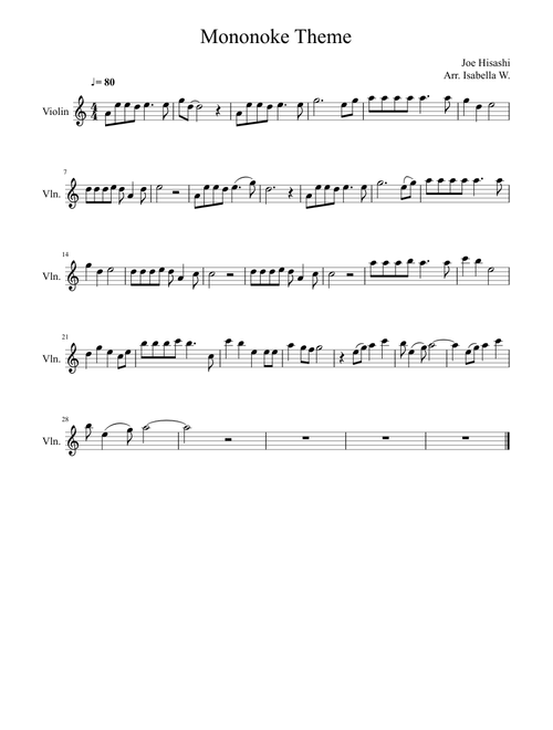 Princess Mononoke Theme