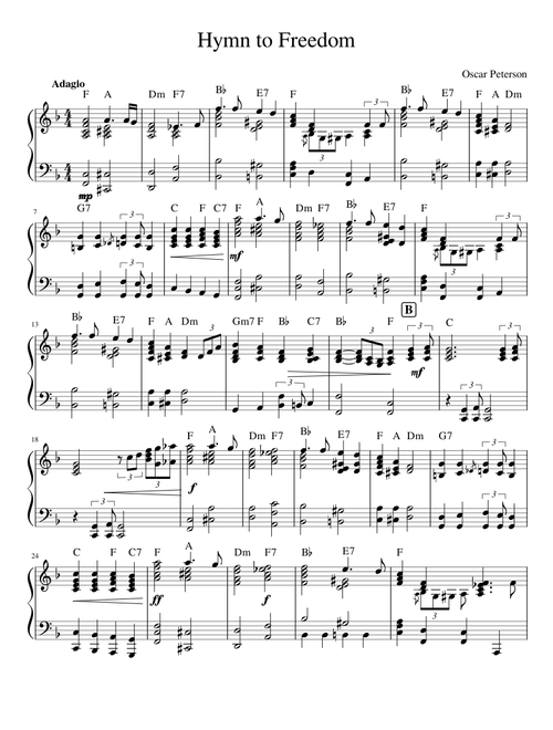 Hymn to Freedom — Oscar Peterson