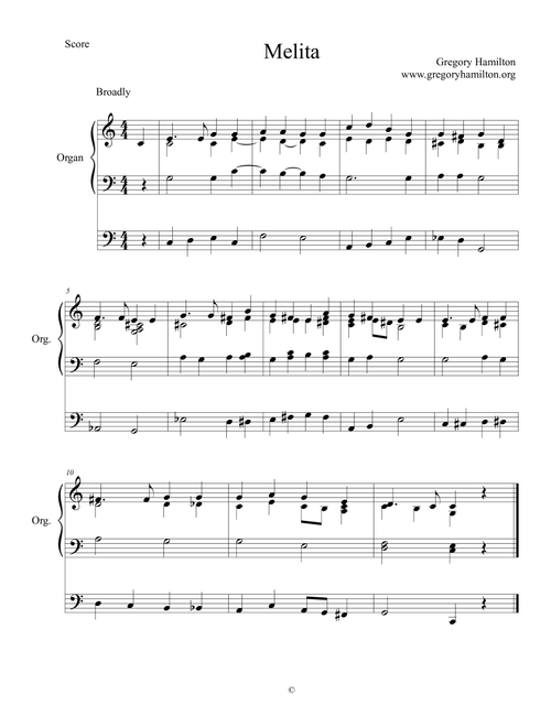 Melita - Eternal Father, Strong to Save - Air Force Hymn - Gregory Hamilton (Organ)