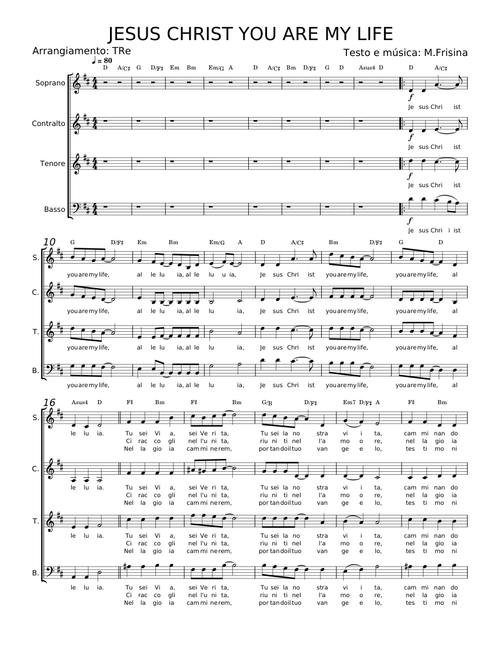 Jesus Christ You Are My Life - Marco Frisina