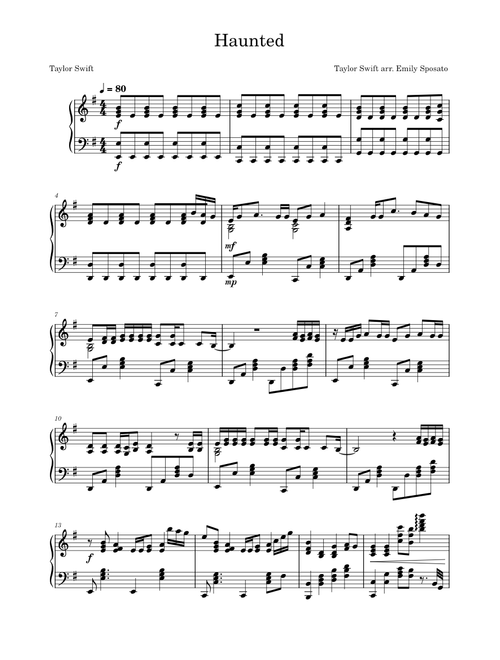 Haunted – Taylor Swift