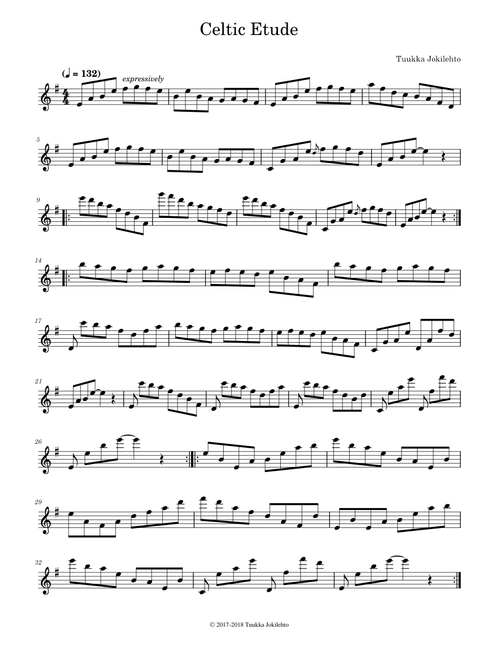 Celtic Etude (Flute solo)