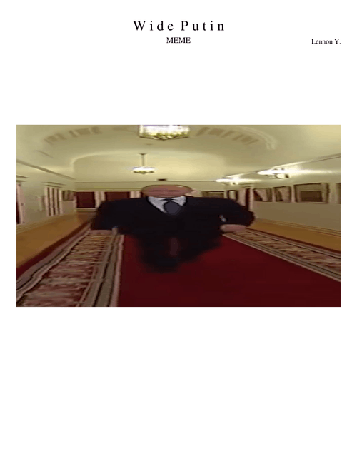 Wide Putin (Song for Denise)