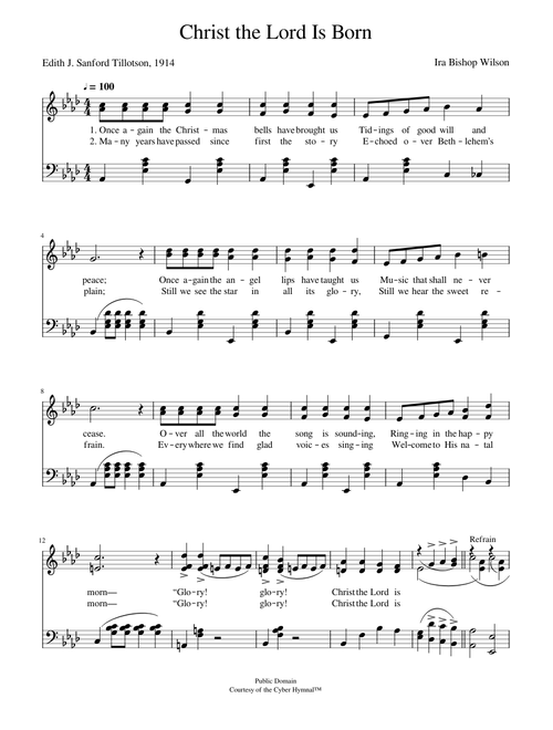 Christ the lord is born - Ira B. Wilson