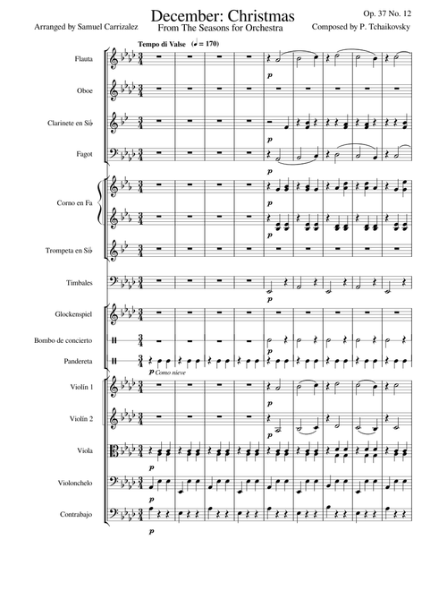 December: Christmas, Op. 37a - P.I. Tchaikovsky (2024 MS4 update)