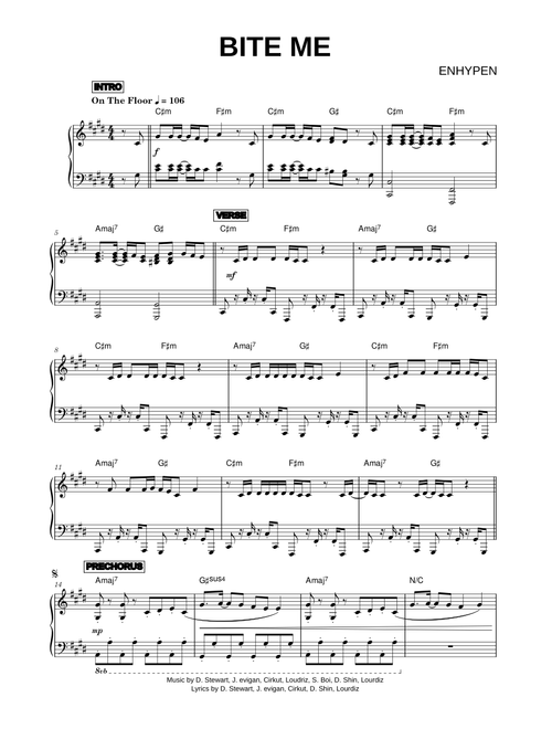 Bite Me - ENHYPEN (Piano)