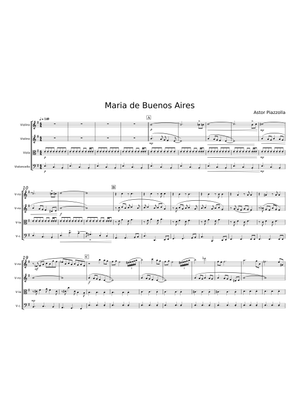 Maria de Buenos Aires - Astor Piazzolla Sheet Music for Piano
