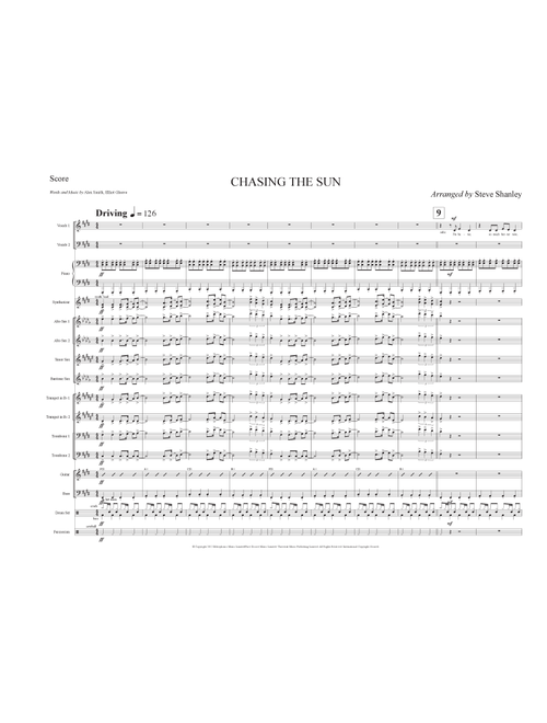 Chasing The Sun (Arr. Steve Shanley) - The Wanted (Choral, SATB)