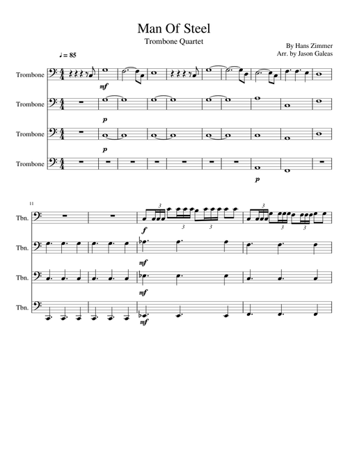 Man Of Steel - Trombone Quartet
