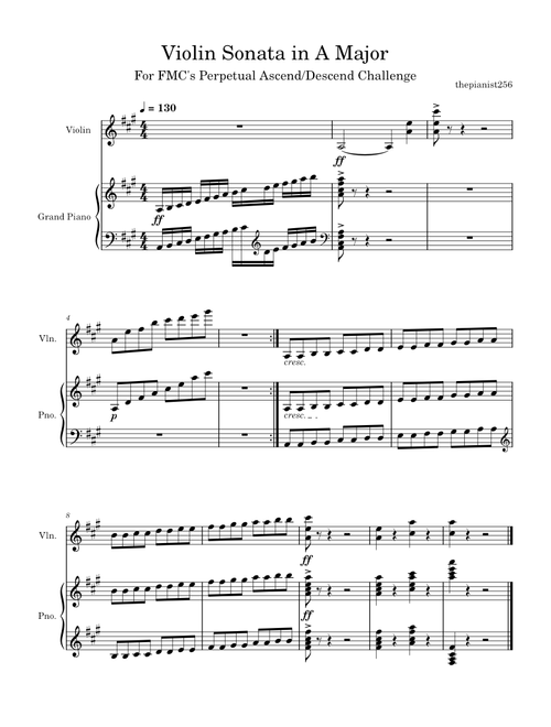 Violin Sonata in A Major