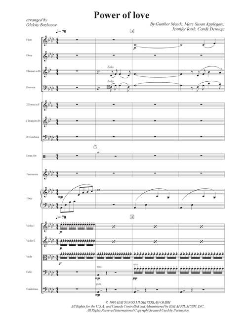The Power Of Love (Arr. arrange by Oleksiy Bazhenov) - Air Supply (Full Orchestra)