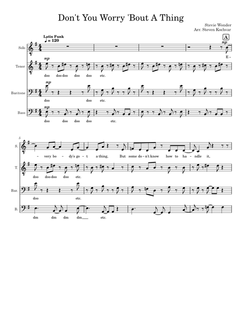 Don't You Worry 'Bout A Thing  – Stevie Wonder