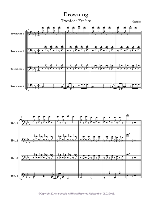 Drowning (Trombone Fanfare) – gahboogie