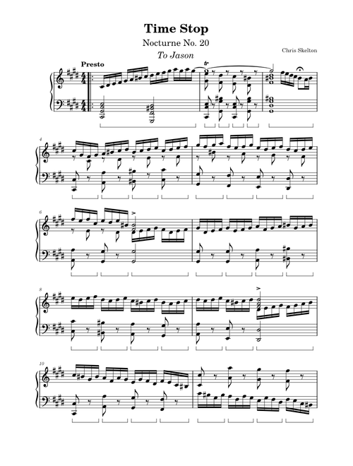 Time Stop - Nocturne No. 20 - Chris Skelton