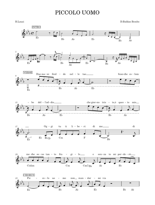 Piccolo Uomo - Mia Martini