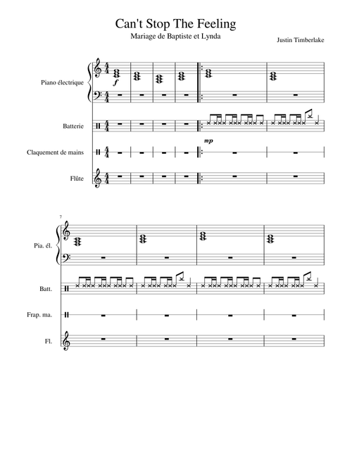 Can't Stop The Feeling (conducteur)