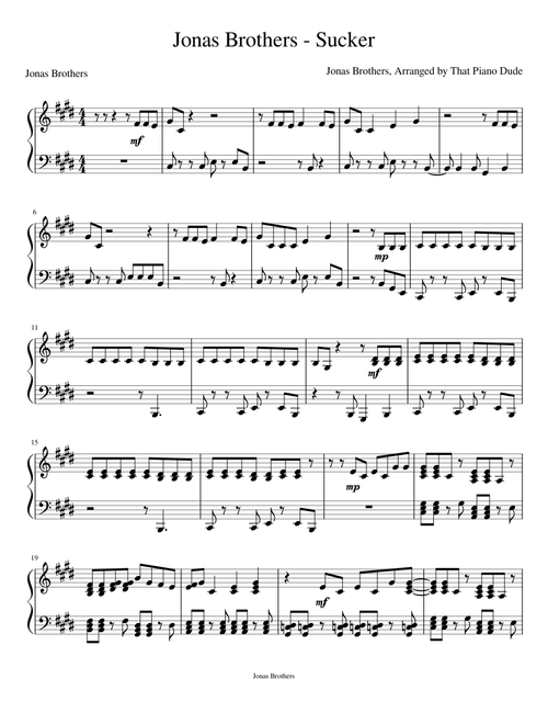 Jonas Brothers - Sucker