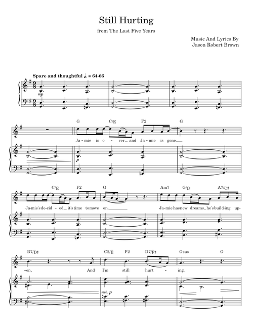 Still hurting - Jason Robert Brown