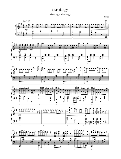 Strategy – TWICE (piano)