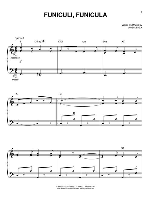 Funiculi, Funicula - Luigi Denza (Accordion)