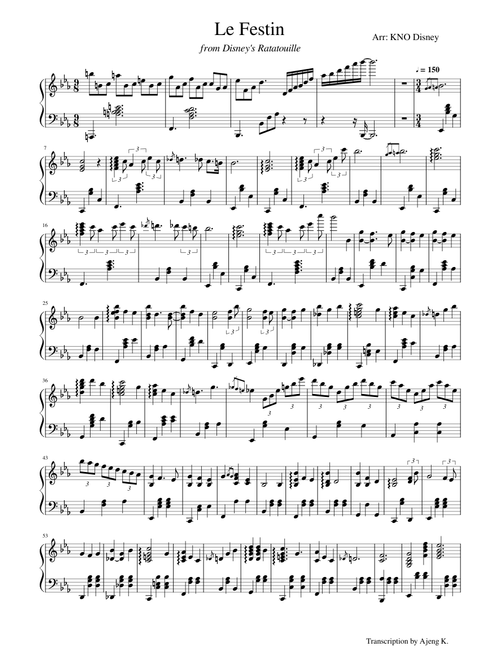 Le Festin Piano (arr. KNO)