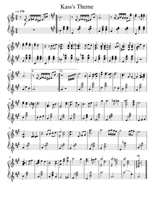 Kass's Theme, but major