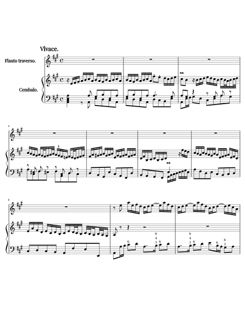 Flute Sonata in A Major, BWV 1032