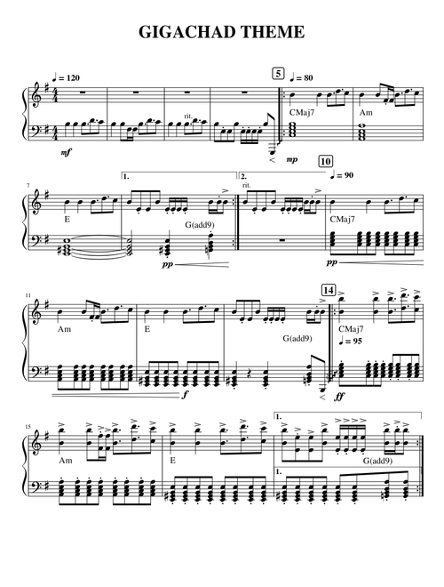 GIGACHAD THEME but emotional
