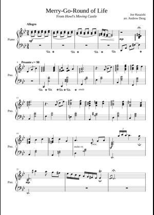 Merry Go Round of Life(人生のメリーゴーランド) - Joe Hisaishi