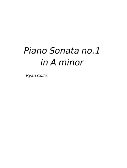 piano sonata no.1