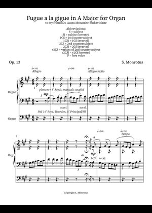 Play Official version of Fugue in G major, BWV 576 Sheet Music by