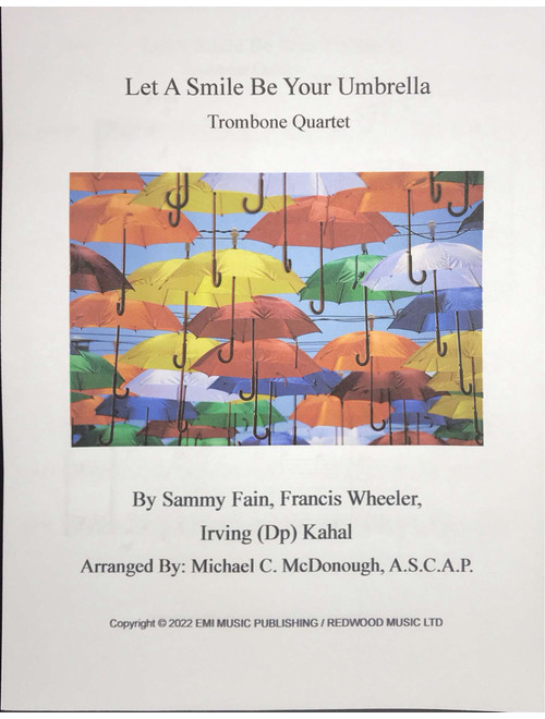 Let A Smile Be Your Umbrella (On A Rainy Day) (Arr. Michael C. McDonough, A.S.C.A.P) - Sammy Fain, Francis Wheeler, Irving (dp) Kahal (Small Ensemble)