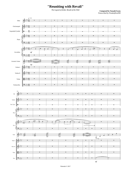 Reuniting with Revali / Revali's Theme [Full Transcription] (from "The Legend of Zelda: Breath of the Wild ")