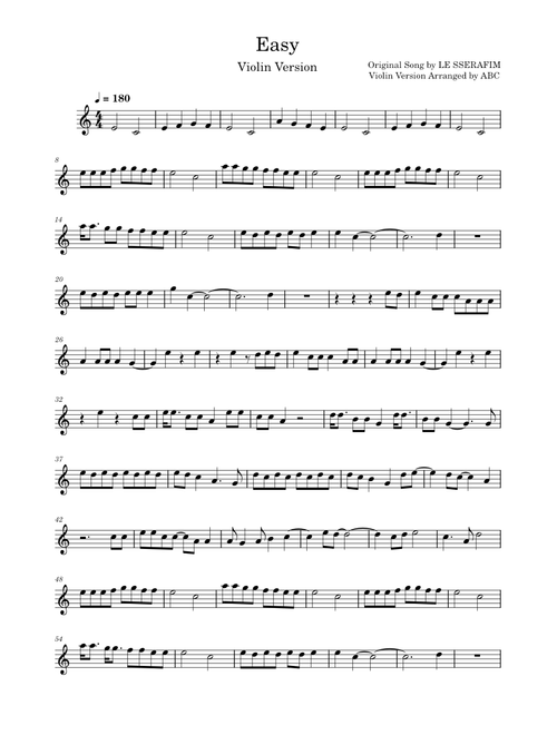 Easy – LE SSERAFIM (Violin Version)