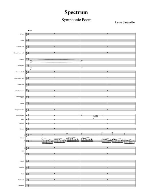 "Spectrum" Symphonic Poem - Lucas Jaramillo (Full Orchestra)