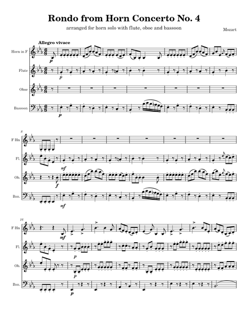 Rondo from Mozart K495.3 Horn Concerto #4