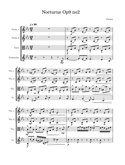 Nocturne Op9 no2